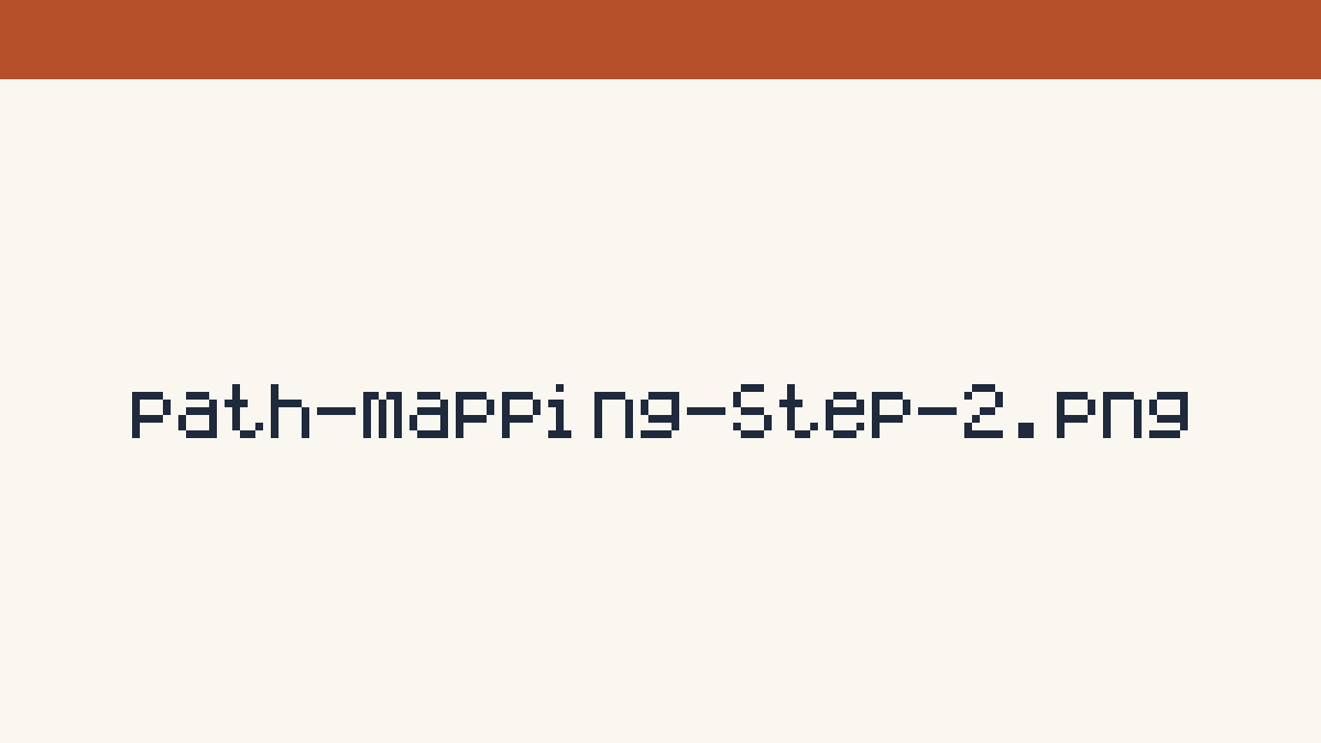 Path Mapping 面板与 Add 按钮